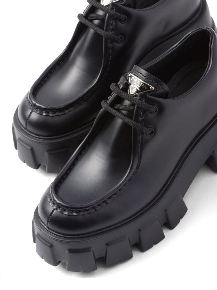 PRADA Chunky-Derby-Schuhe mit Plateausohle