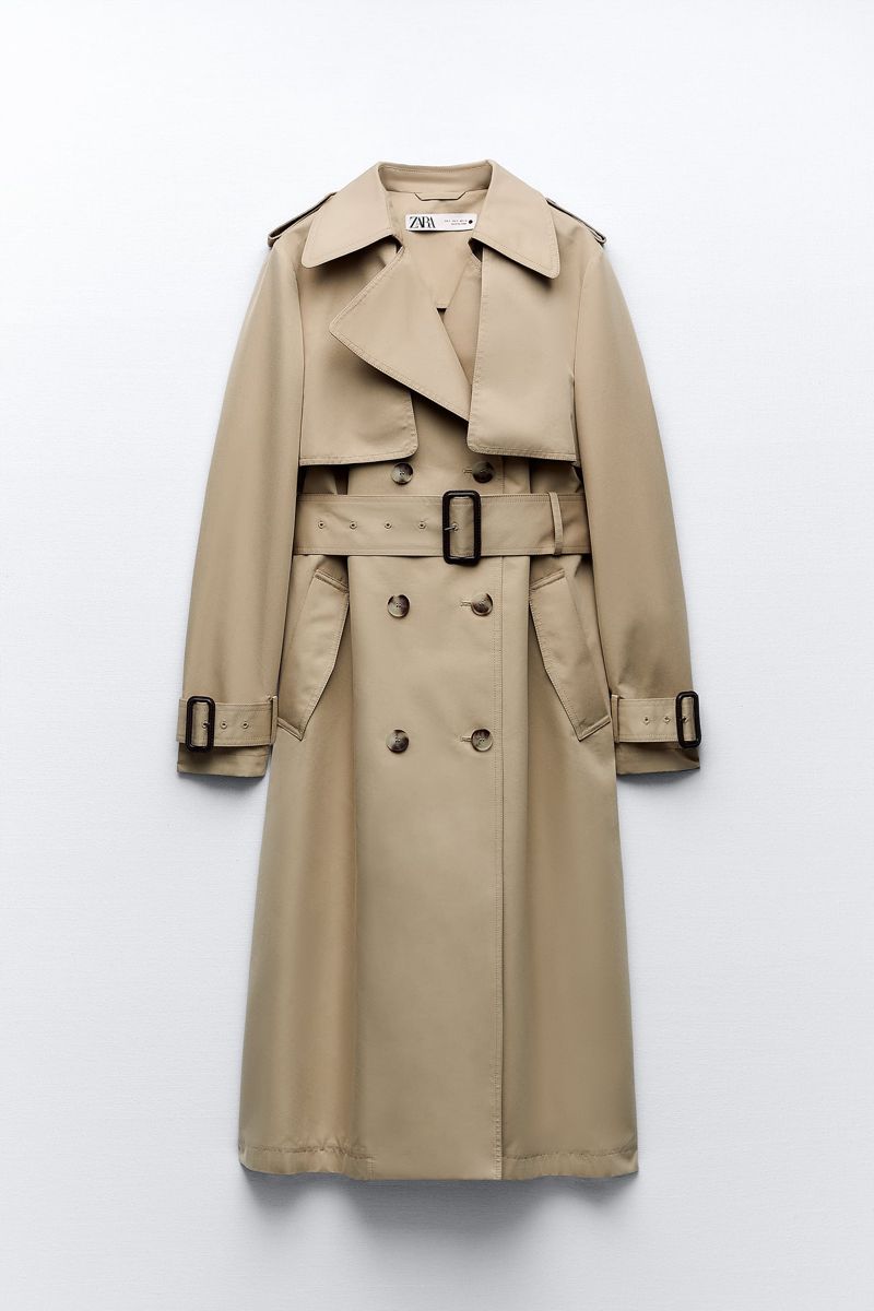 Langer Mantel mit Schalkragen ZARA